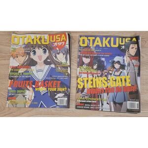 Otaku USA 2012 Stein; Gate Monthly Anime Manga Magazine Lot Of 2 Pre-owned